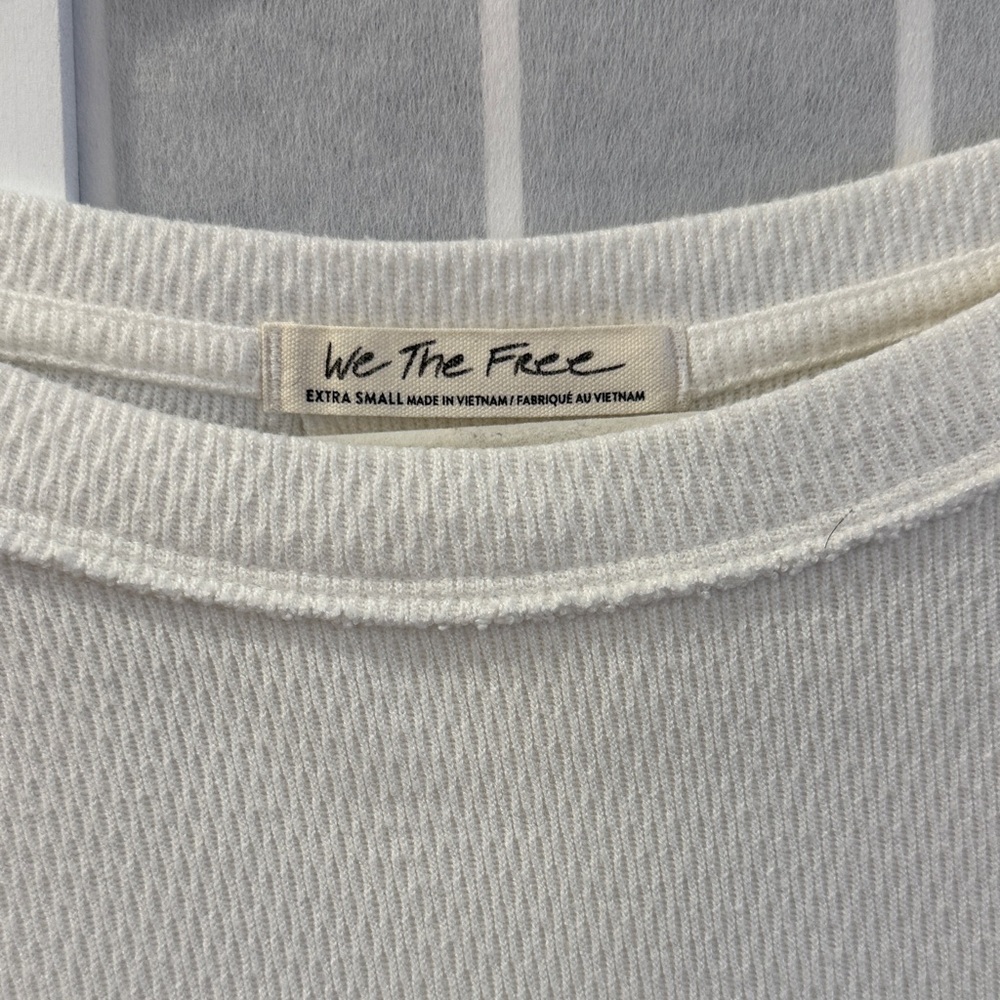 We The Free Off-White Long Sleeve Top Size XS - Picture 2 of 7